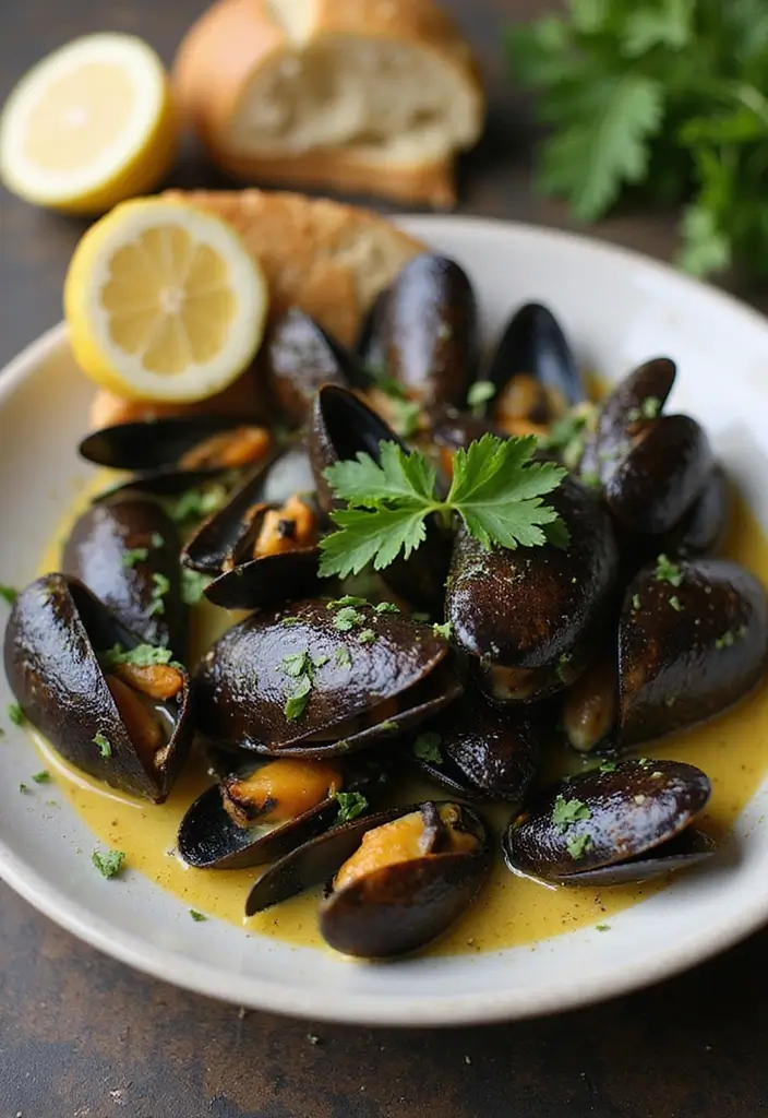 25 Seafood Dish Recipes Perfect for Home Cooks - 10. Garlic Butter Mussels