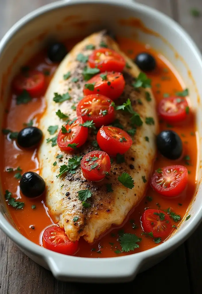 25 Seafood Dish Recipes Perfect for Home Cooks - 12. Mediterranean Baked Fish
