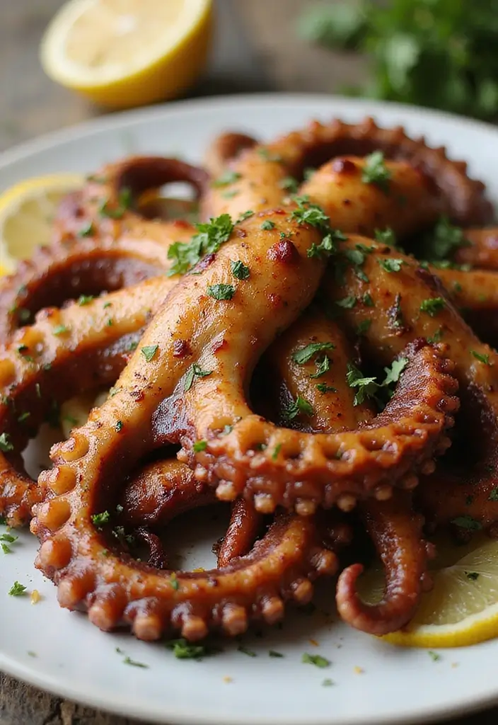 25 Seafood Dish Recipes Perfect for Home Cooks - 19. Grilled Octopus with Lemon