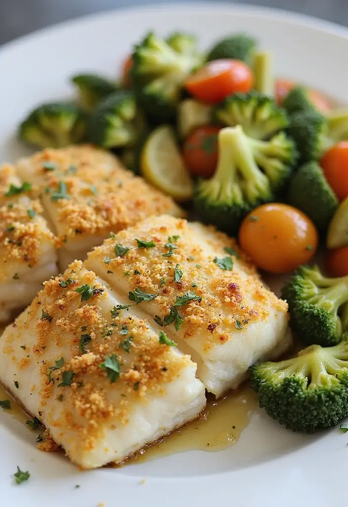25 Seafood Dish Recipes Perfect for Home Cooks - 5. Baked Cod with Herb Crust