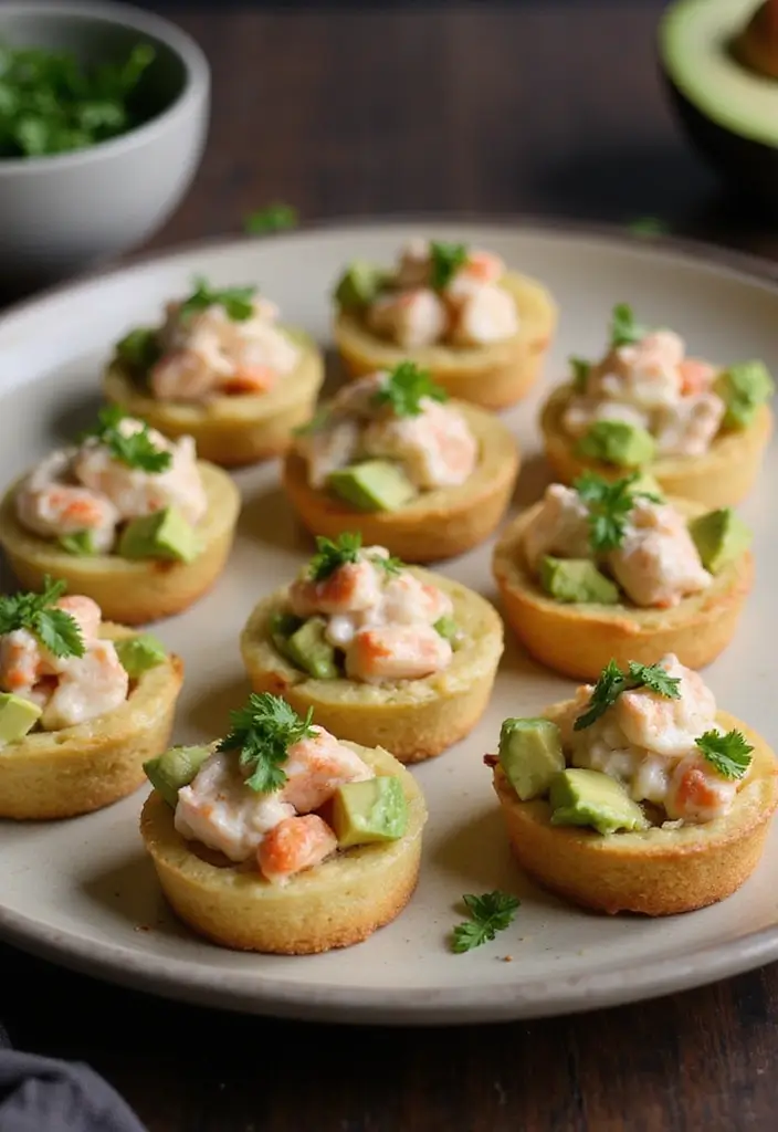 25 Seafood Puff Pastry Recipes That Impress Every Guest 107 25 Seafood Puff Pastry Recipes That Impress Every Guest - 17. Crab and Avocado Puff Pastry Tarts