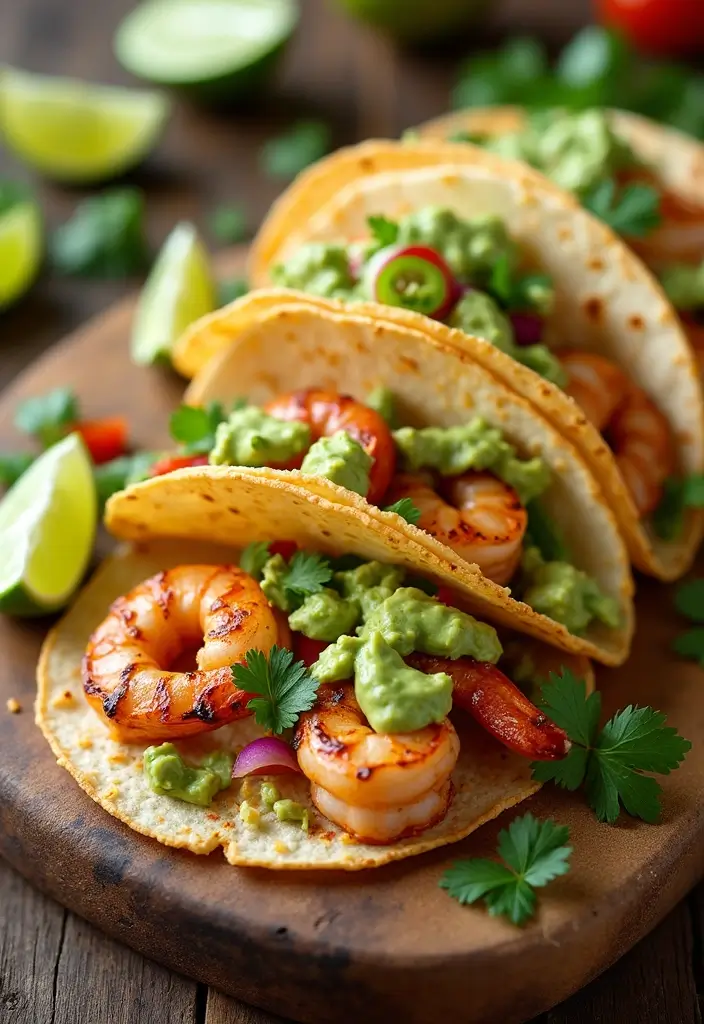 25 Seafood Recipes for a Crowd That Are Easy to Serve 133 25 Seafood Recipes for a Crowd That Are Easy to Serve - 23. Grilled Shrimp Tacos with Avocado Crema