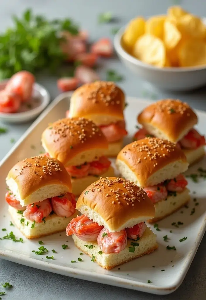 25 Seafood Recipes for a Crowd That Are Easy to Serve 32 25 Seafood Recipes for a Crowd That Are Easy to Serve - 6. Lobster Roll Sliders