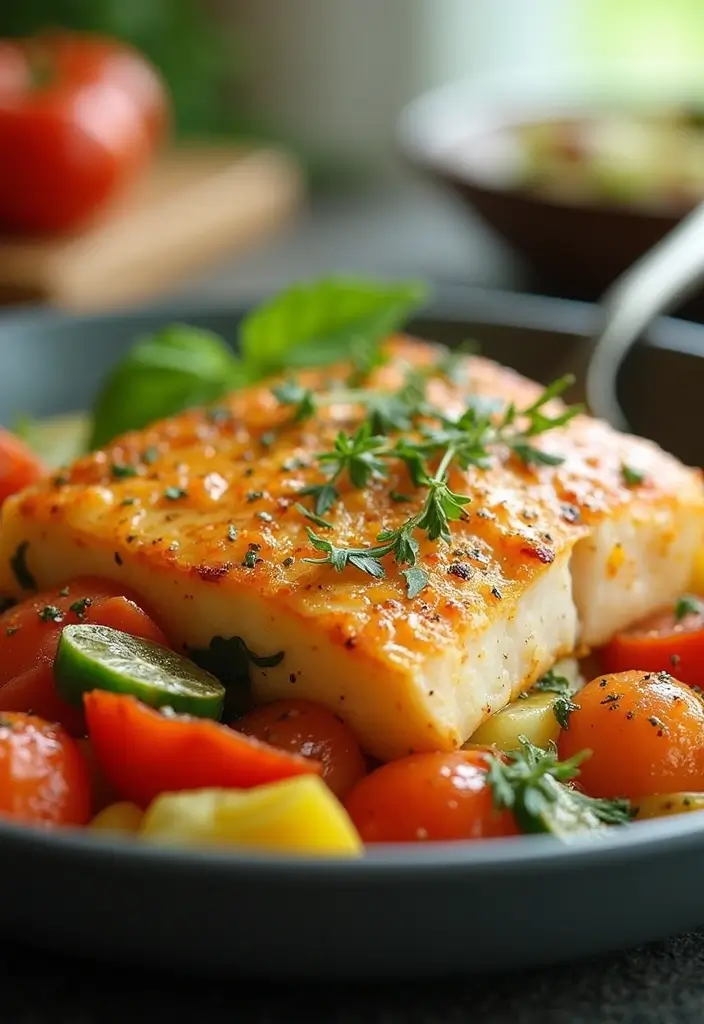 25+ Seafood and Rice Casserole Recipes for Family Meals - 10. Fish and Vegetable Casserole