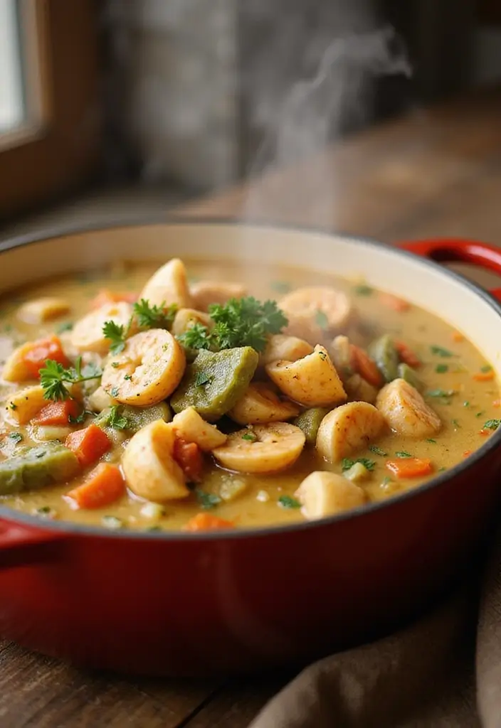 25+ Seafood and Rice Casserole Recipes for Family Meals - 23. Seafood Chowder Casserole