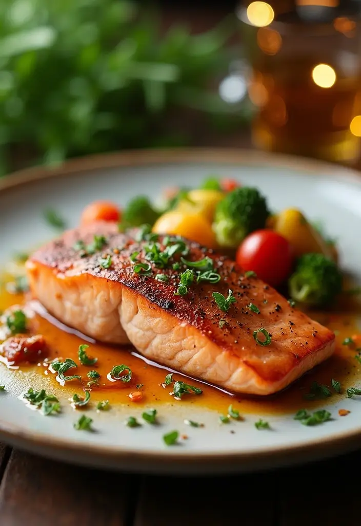 25+ Seafood and Vegetable Recipes for Balanced Meals 6 25+ Seafood and Vegetable Recipes for Balanced Meals - 2. Baked Salmon with Roasted Vegetables