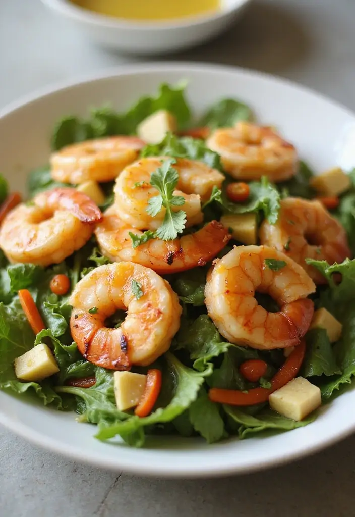 25+ Seafood and Vegetable Recipes for Balanced Meals 150 25+ Seafood and Vegetable Recipes for Balanced Meals - 24. Grilled Shrimp Salad with Citrus Dressing