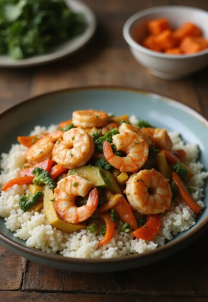 25+ Seafood and Vegetable Recipes for Balanced Meals 13 25+ Seafood and Vegetable Recipes for Balanced Meals - 3. Shrimp and Vegetable Stir-Fry