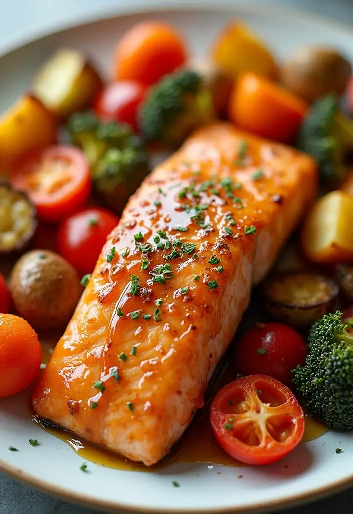 26 Low Cholesterol Seafood Recipes for Smarter Eating 56 26 Low Cholesterol Seafood Recipes for Smarter Eating - 10. Honey Garlic Glazed Salmon