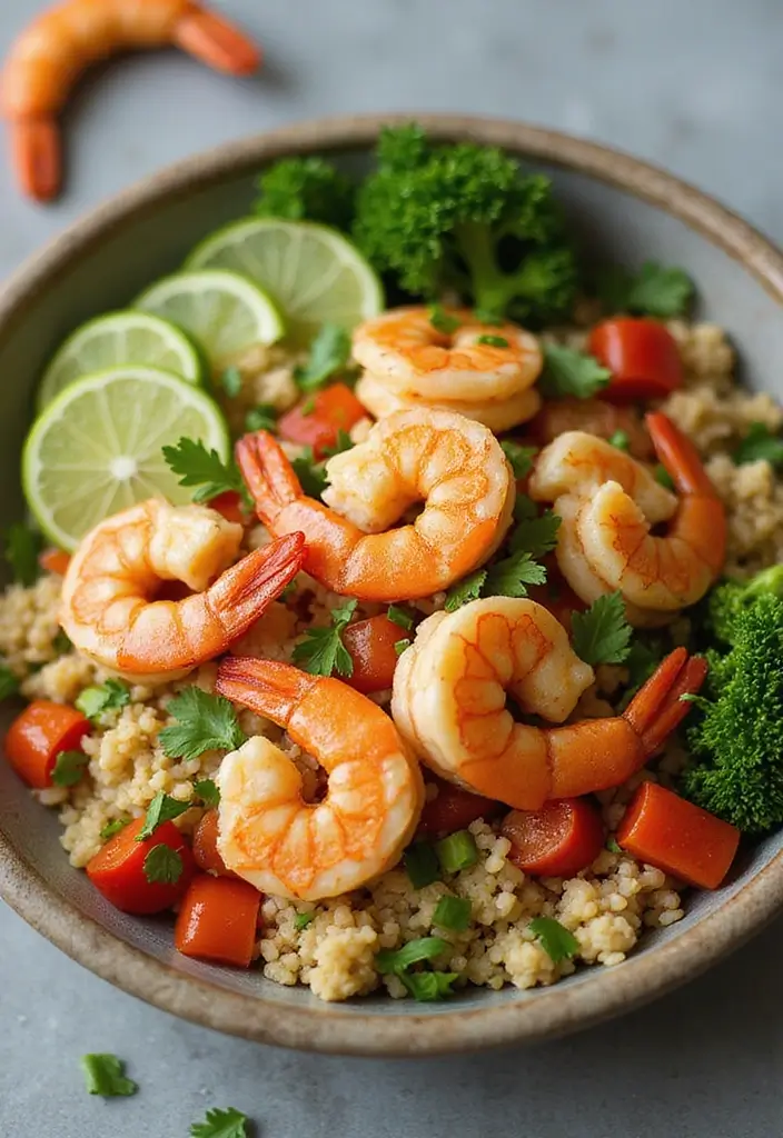 26 Low Cholesterol Seafood Recipes for Smarter Eating 61 26 Low Cholesterol Seafood Recipes for Smarter Eating - 11. Shrimp and Cauliflower Rice Bowl