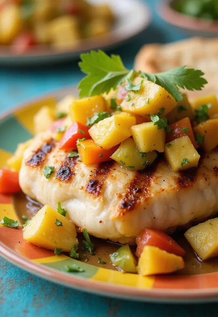 26 Low Cholesterol Seafood Recipes for Smarter Eating 80 26 Low Cholesterol Seafood Recipes for Smarter Eating - 14. Grilled Mahi Mahi with Pineapple Salsa