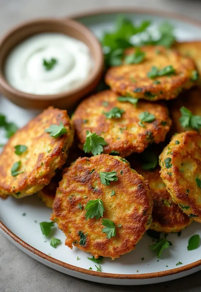26 Mediterranean Diet Recipes with No Seafood Options - 15. Mediterranean Zucchini Fritters