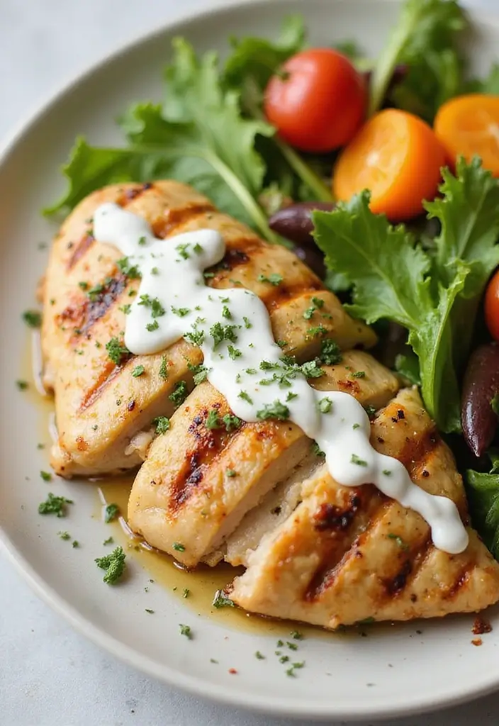 26 Mediterranean Diet Recipes with No Seafood Options - 24. Yogurt Marinated Grilled Chicken