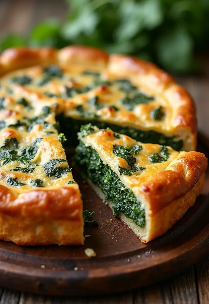 26 Mediterranean Diet Recipes with No Seafood Options - 5. Spinach and Feta Pie (Spanakopita)