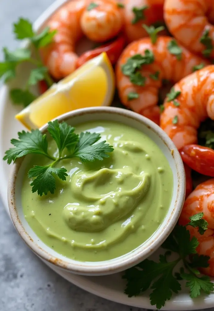 26 Seafood Boil Recipes and Sauces for Your Next Feast - 25. Avocado Cilantro Sauce
