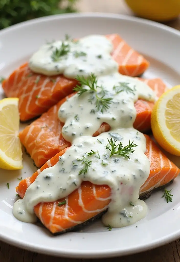 26 Sous Vide Seafood Recipes for Restaurant-Level Results 8 26 Sous Vide Seafood Recipes for Restaurant-Level Results - 2. Sous Vide Salmon with Dill Sauce