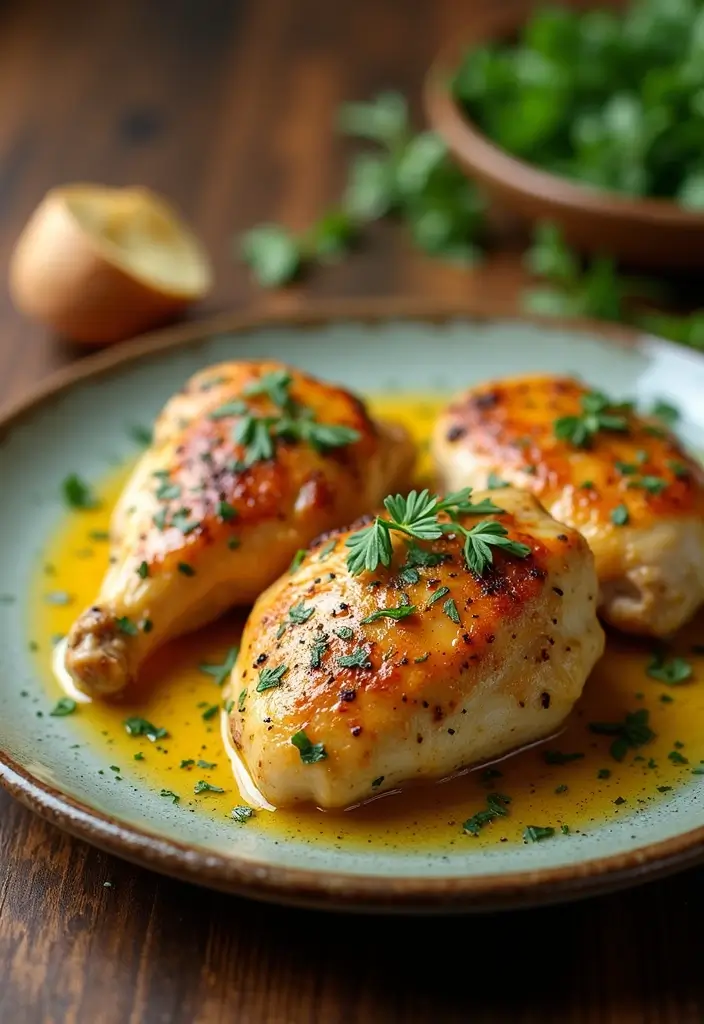 27 Chicken and Seafood Recipes That Actually Work 70 27 Chicken and Seafood Recipes That Actually Work - 12. Garlic Butter Chicken Thighs