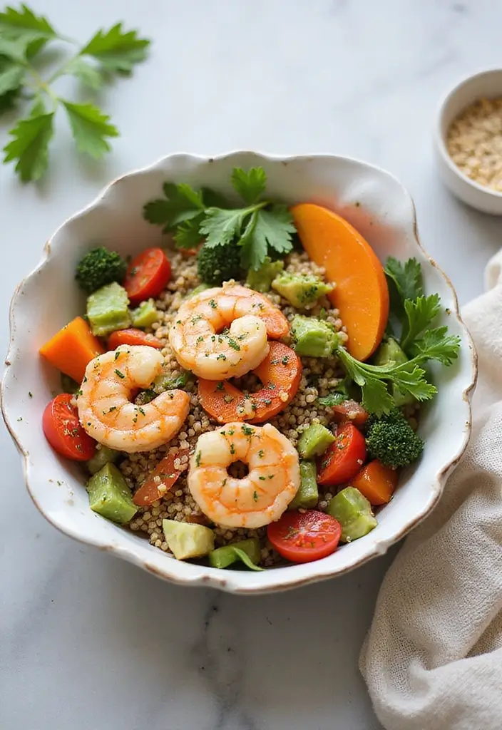 27 Chicken and Seafood Recipes That Actually Work 75 27 Chicken and Seafood Recipes That Actually Work - 13. Shrimp and Quinoa Bowls