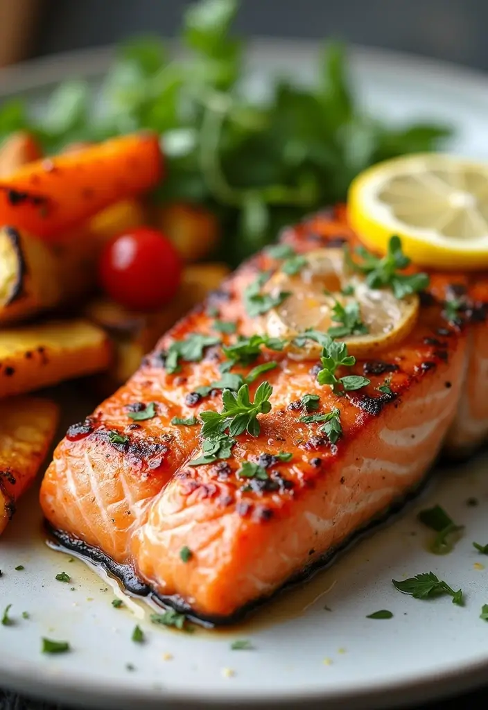 27 Chicken and Seafood Recipes That Actually Work 131 27 Chicken and Seafood Recipes That Actually Work - 21. Lemon Herb Grilled Salmon