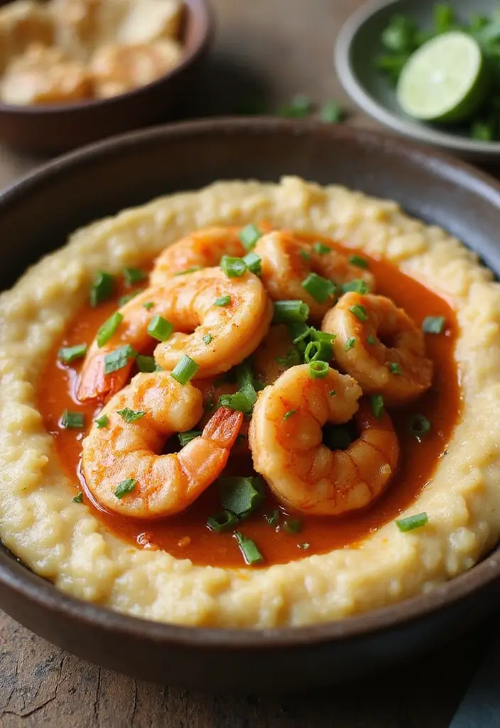 27 Chicken and Seafood Recipes That Actually Work 173 27 Chicken and Seafood Recipes That Actually Work - 27. Spicy Garlic Shrimp and Grits