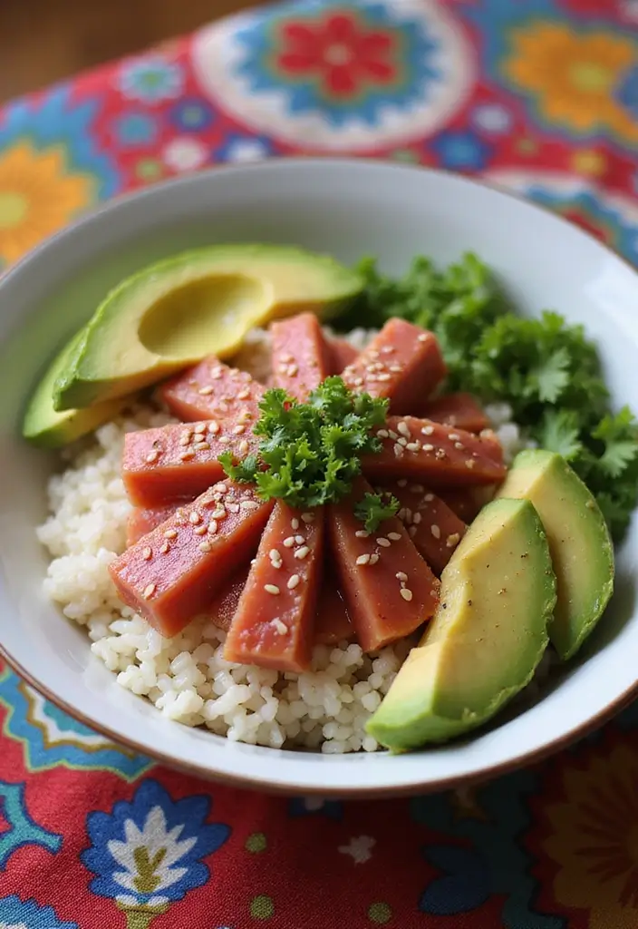 27 Chicken and Seafood Recipes That Actually Work 15 27 Chicken and Seafood Recipes That Actually Work - 3. Spicy Tuna Poke Bowl