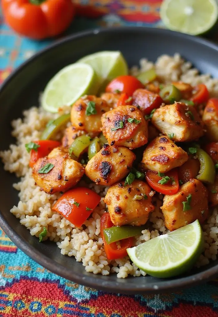 27 Chicken and Seafood Recipes That Actually Work 36 27 Chicken and Seafood Recipes That Actually Work - 6. Chicken Fajita Bowl
