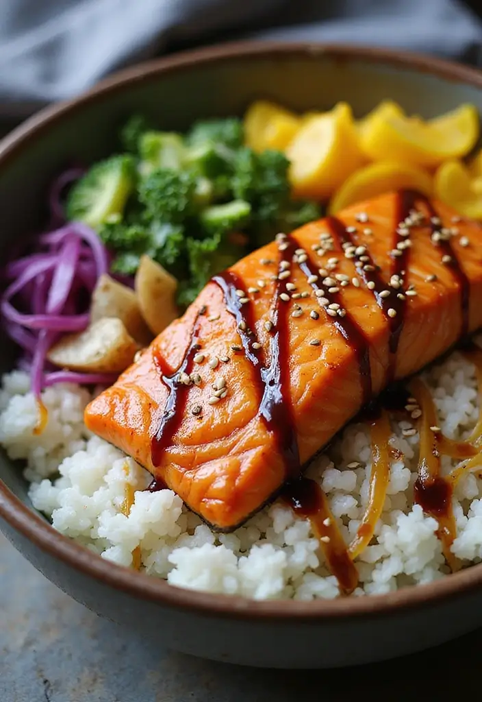 27 Chicken and Seafood Recipes That Actually Work 55 27 Chicken and Seafood Recipes That Actually Work - 9. Teriyaki Salmon Bowls