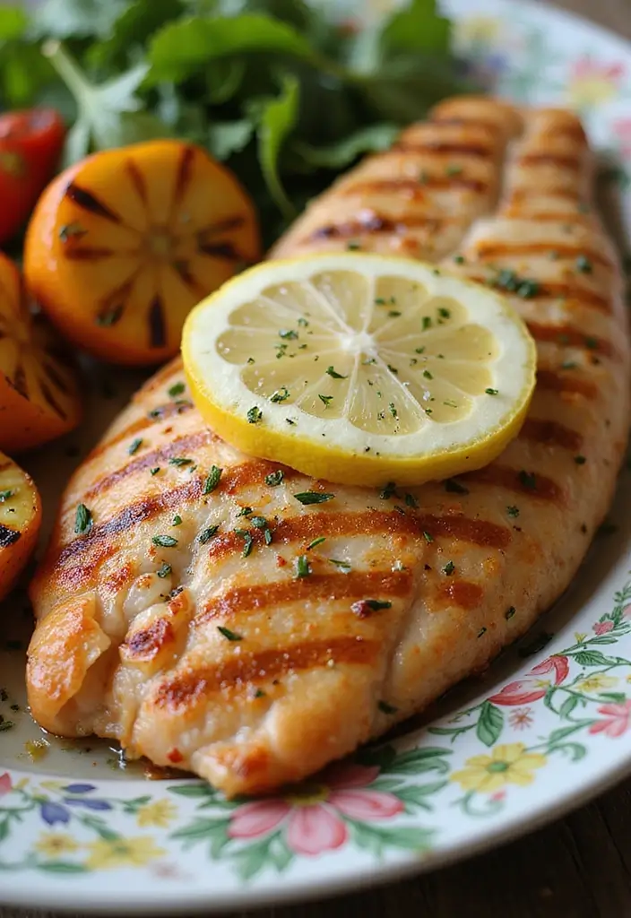 27 Easy Dinner Recipes Featuring Fresh Seafood 80 27 Easy Dinner Recipes Featuring Fresh Seafood - 14. Lemon Herb Grilled Fish