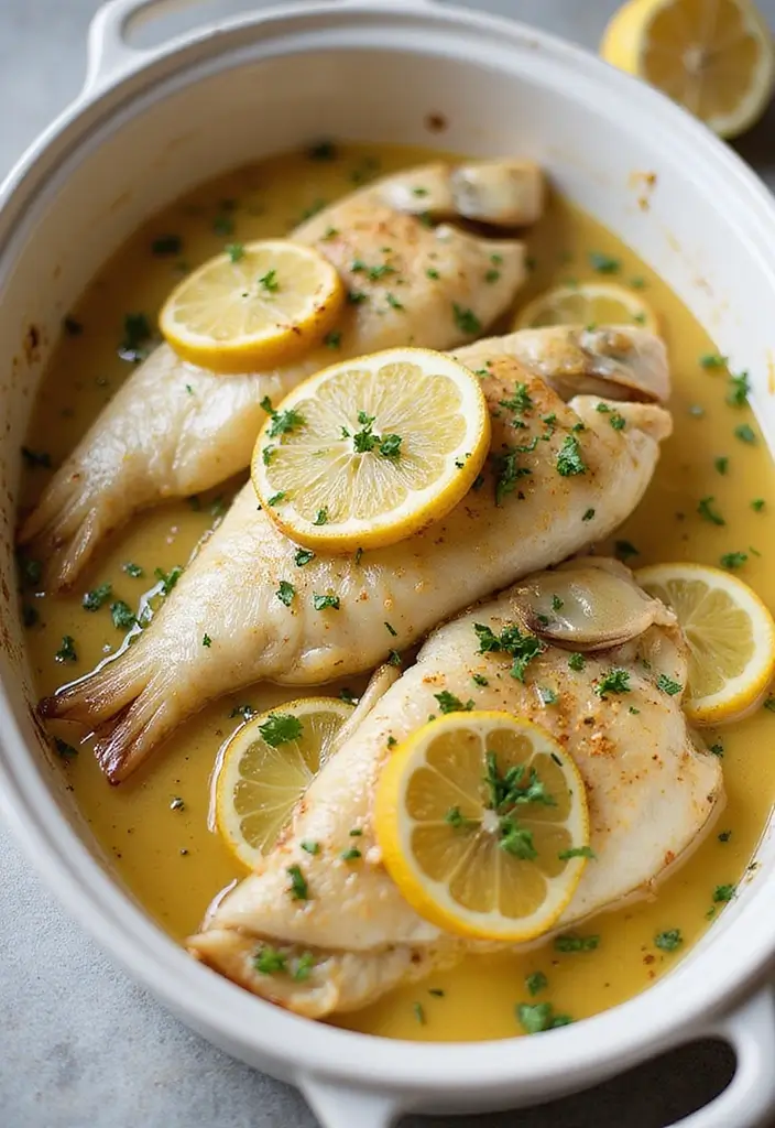 27 Easy Dinner Recipes Featuring Fresh Seafood 106 27 Easy Dinner Recipes Featuring Fresh Seafood - 18. Garlic Lemon Baked Tilapia