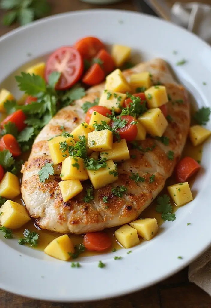 27 Easy Dinner Recipes Featuring Fresh Seafood 120 27 Easy Dinner Recipes Featuring Fresh Seafood - 20. Mahi Mahi with Pineapple Salsa