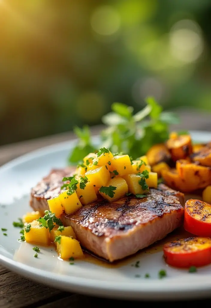 27 Gluten Free Seafood Recipes for a Healthy Lifestyle 67 27 Gluten Free Seafood Recipes for a Healthy Lifestyle - 11. Grilled Tuna Steaks with Mango Salsa