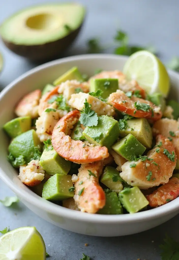 27 Gluten Free Seafood Recipes for a Healthy Lifestyle 165 27 Gluten Free Seafood Recipes for a Healthy Lifestyle - 27. Crab and Avocado Salad