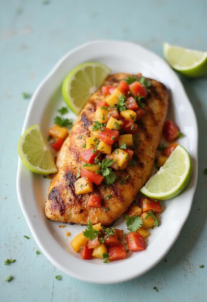 27 Middle Eastern Seafood Recipes with Authentic Flavors 114 27 Middle Eastern Seafood Recipes with Authentic Flavors - 18. Grilled Fish with Spicy Salsa