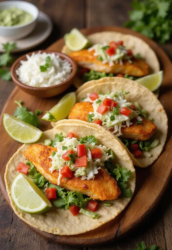 27 Middle Eastern Seafood Recipes with Authentic Flavors 15 27 Middle Eastern Seafood Recipes with Authentic Flavors - 3. Harissa-Spiced Fish Tacos