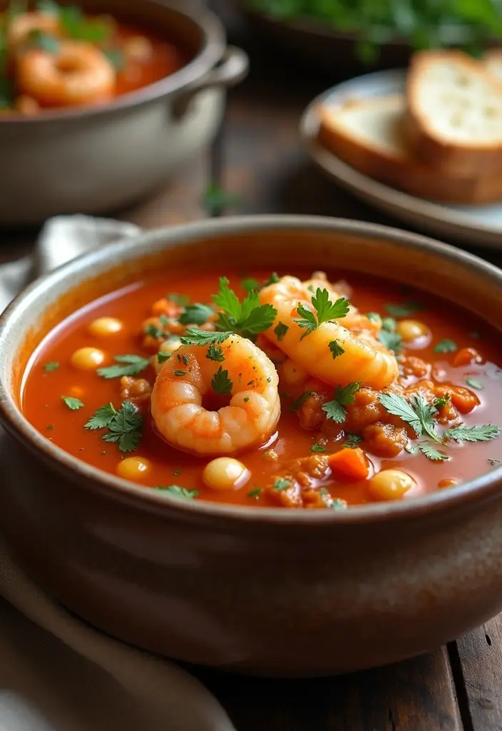 27 Middle Eastern Seafood Recipes with Authentic Flavors 43 27 Middle Eastern Seafood Recipes with Authentic Flavors - 7. Shrimp and Chickpea Stew