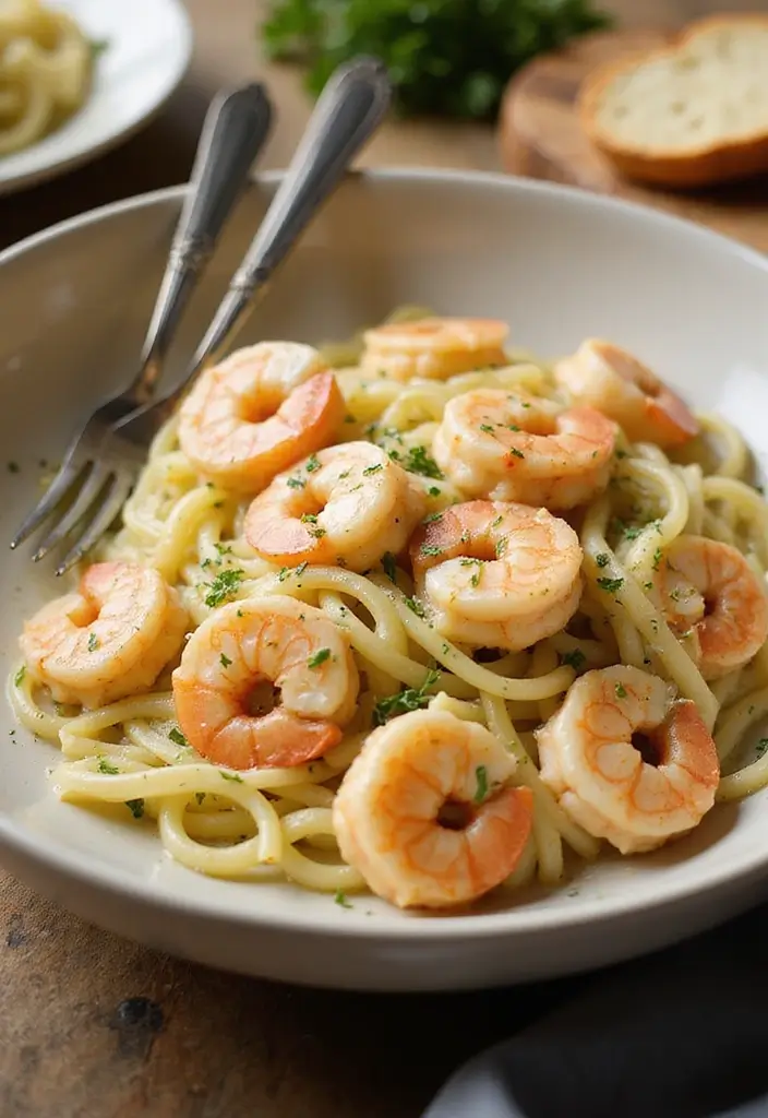 27 One Pot Seafood Recipes for Quick and Easy Meals 1 27 One Pot Seafood Recipes for Quick and Easy Meals - 1. Creamy Garlic Shrimp Pasta
