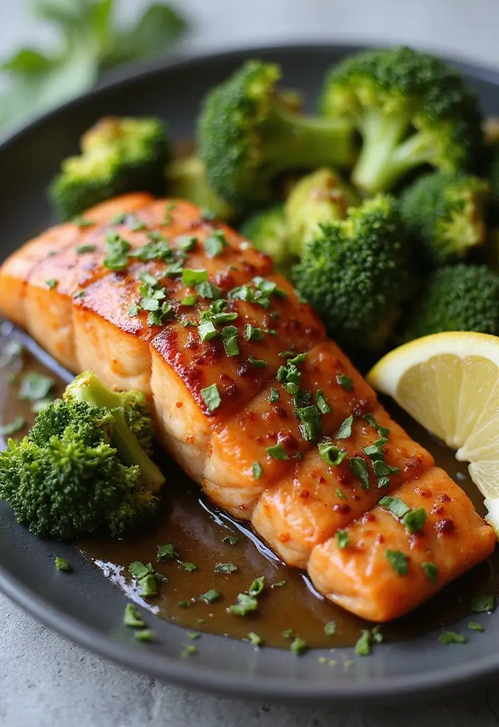 27 One Pot Seafood Recipes for Quick and Easy Meals 65 27 One Pot Seafood Recipes for Quick and Easy Meals - 11. Miso Glazed Salmon with Broccoli