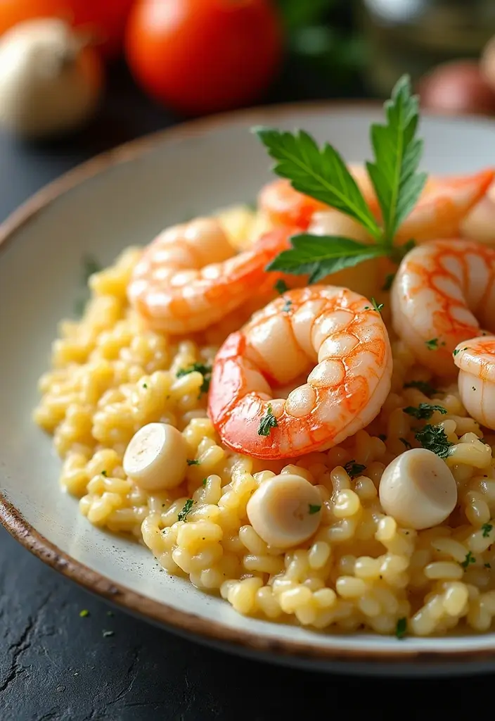 27 One Pot Seafood Recipes for Quick and Easy Meals 127 27 One Pot Seafood Recipes for Quick and Easy Meals - 21. Easy Seafood Risotto