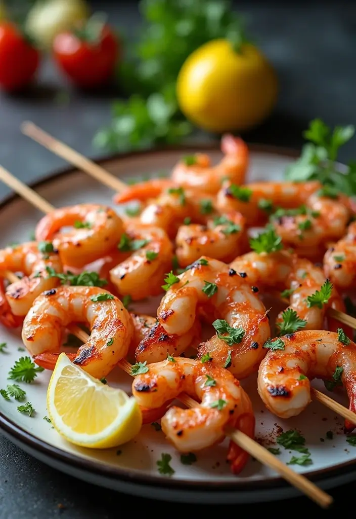 27 Pellet Grill Seafood Recipes for Smoky Flavor Lovers - 12. Grilled Shrimp Skewers