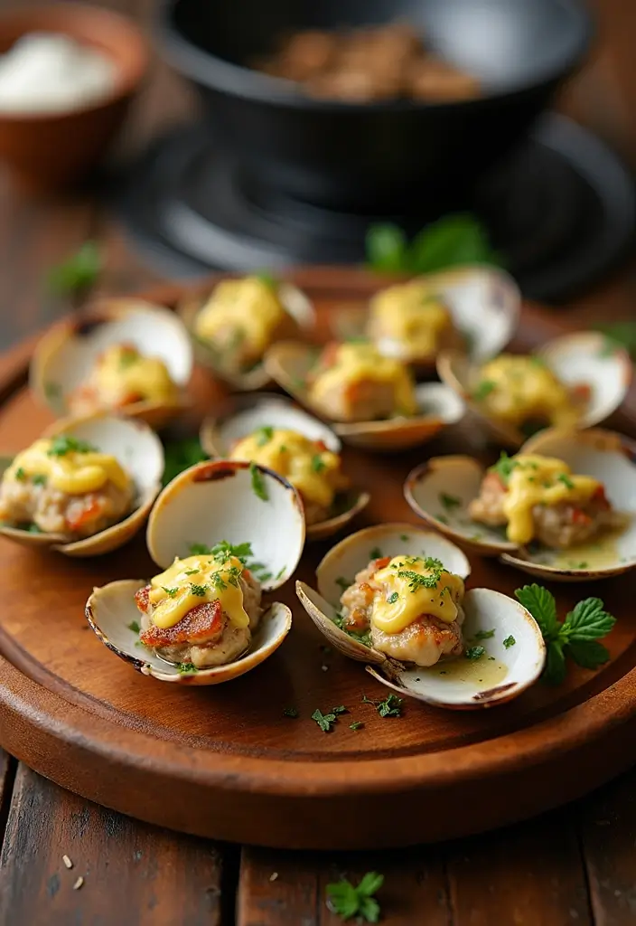 27 Pellet Grill Seafood Recipes for Smoky Flavor Lovers - 18. Grilled Clams with Garlic Butter