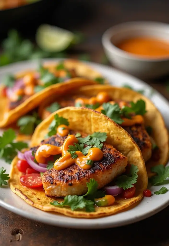 27 Pellet Grill Seafood Recipes for Smoky Flavor Lovers - 22. Grilled Fish Tacos with Chipotle Aioli