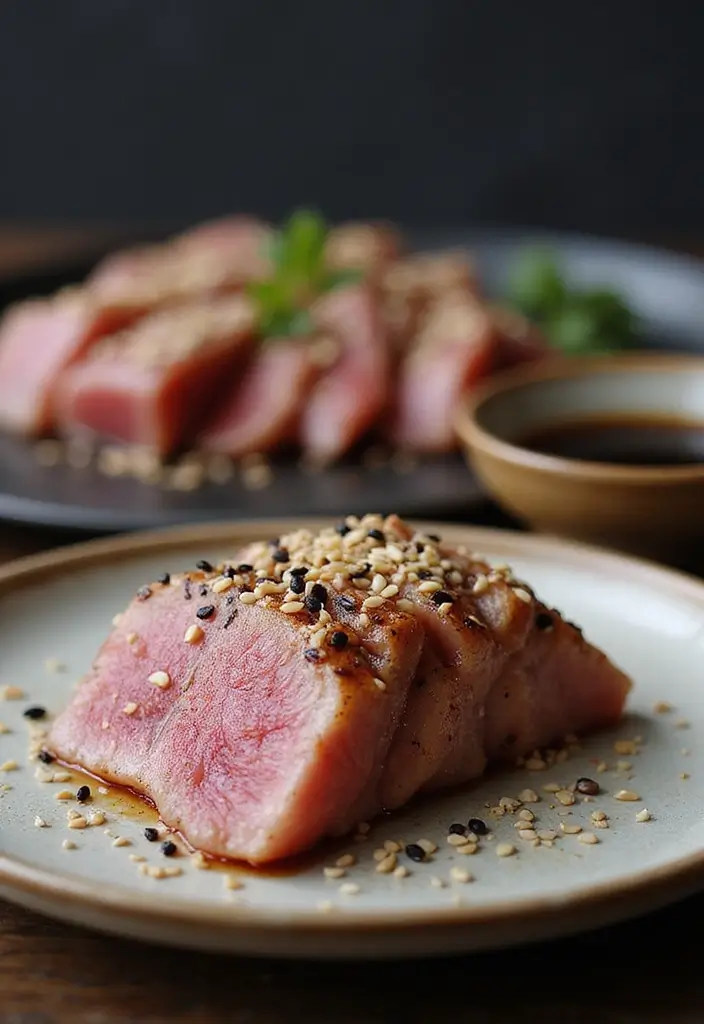 27 Pellet Grill Seafood Recipes for Smoky Flavor Lovers - 25. Grilled Tuna Sashimi