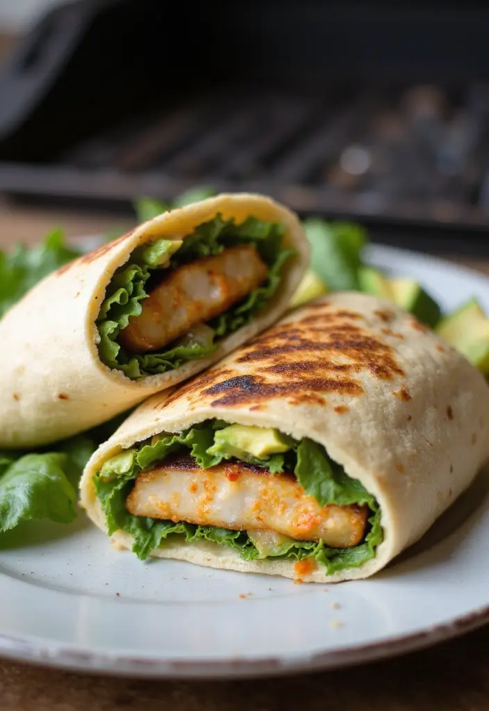 27 Pellet Grill Seafood Recipes for Smoky Flavor Lovers - 3. Grilled Mahi-Mahi Wraps