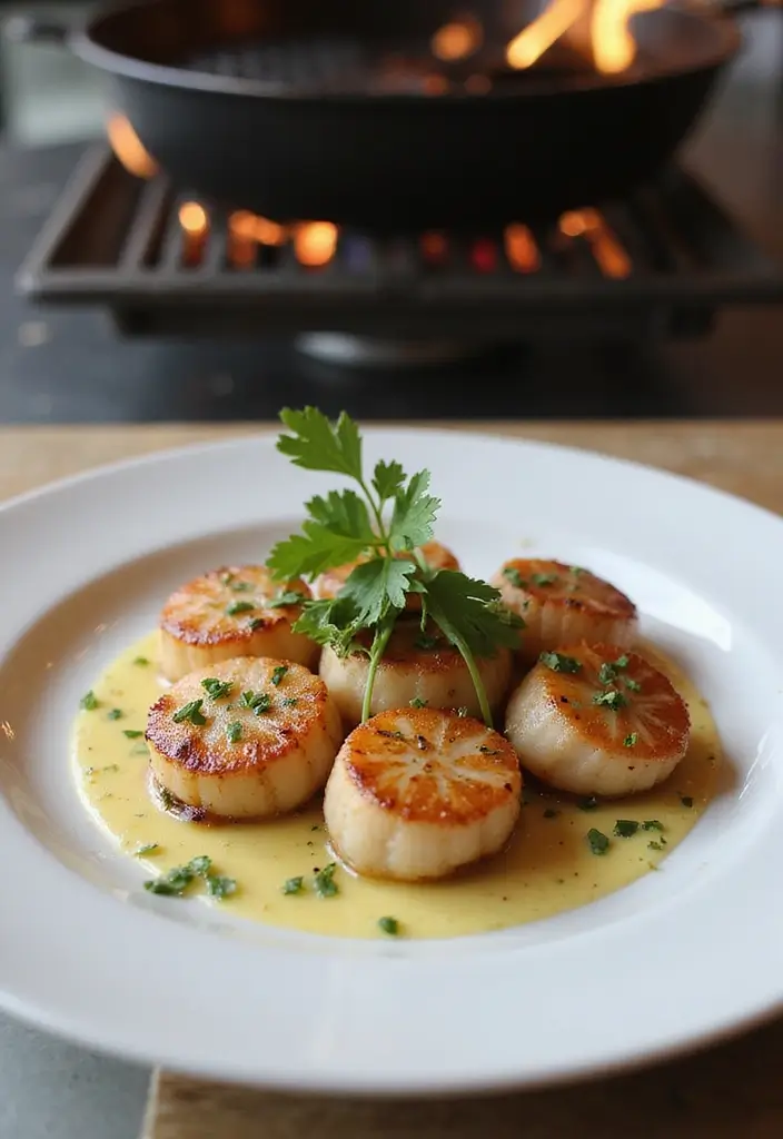 27 Pellet Grill Seafood Recipes for Smoky Flavor Lovers - 8. Grilled Scallops with Garlic Butter