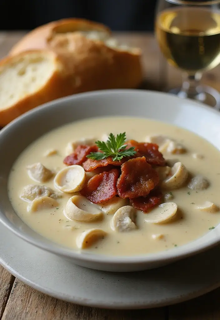 27 Romantic Seafood Dinner Recipes for Two - 13. Clam Chowder for Two
