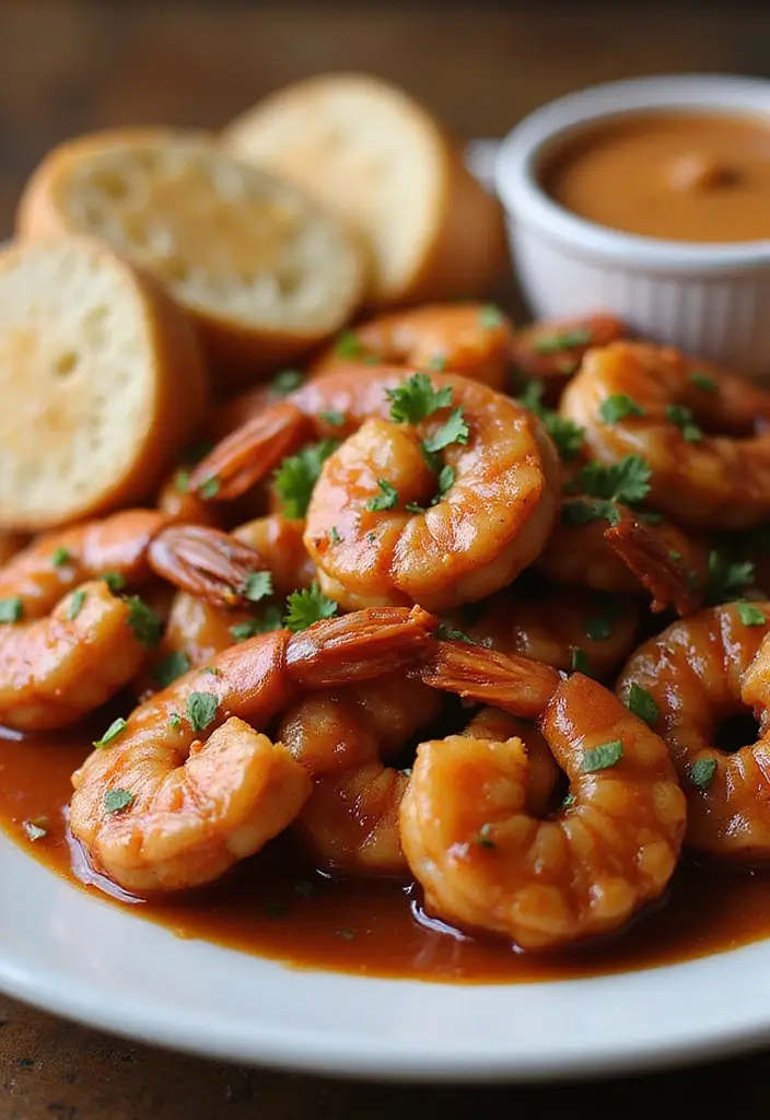 27 Romantic Seafood Dinner Recipes for Two - 16. Barbecue Shrimp