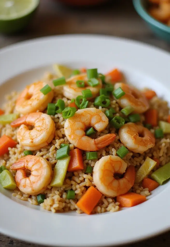 27 Romantic Seafood Dinner Recipes for Two - 27. Shrimp Fried Rice
