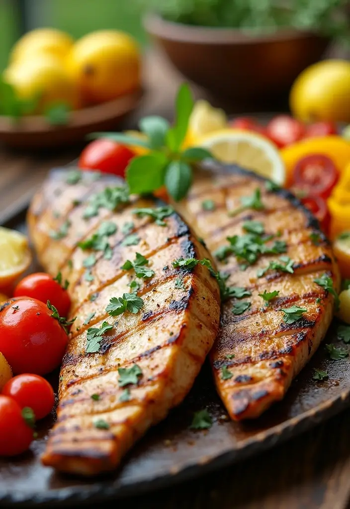27 Romantic Seafood Dinner Recipes for Two - 5. Grilled Swordfish Steaks