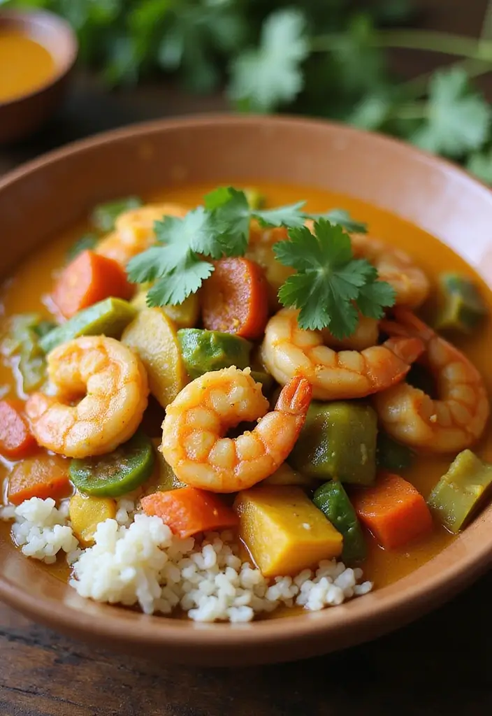 27 Romantic Seafood Dinner Recipes for Two - 6. Coconut Curry Shrimp