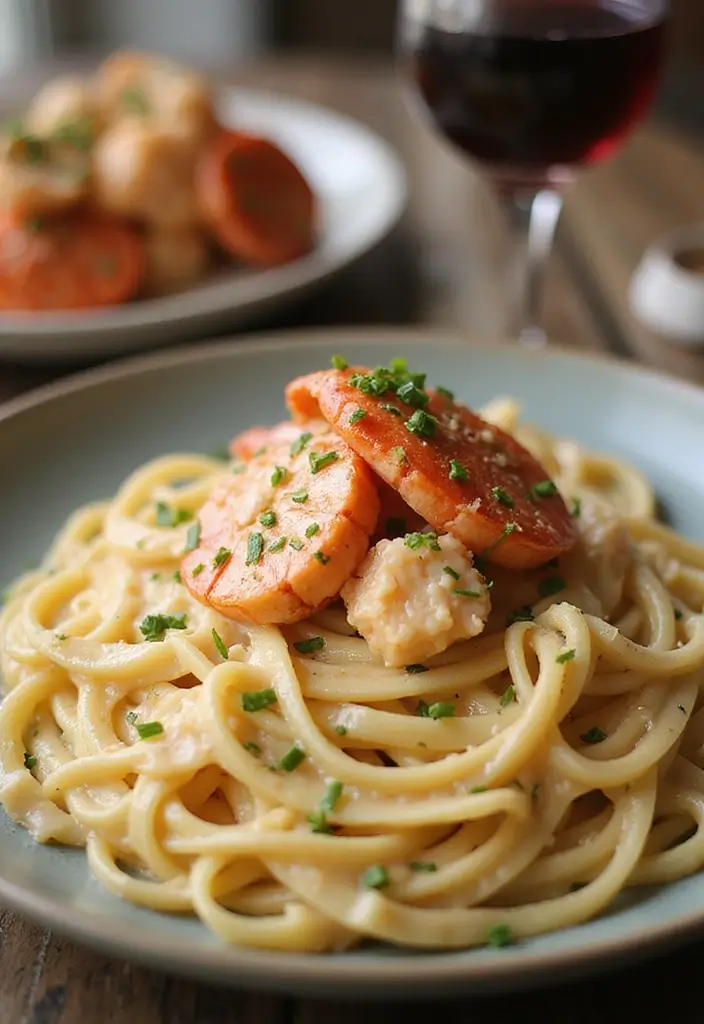 27 Seafood Fettuccine Alfredo Recipes for Creamy Perfection 67 27 Seafood Fettuccine Alfredo Recipes for Creamy Perfection - 11. Lobster Fettuccine Alfredo